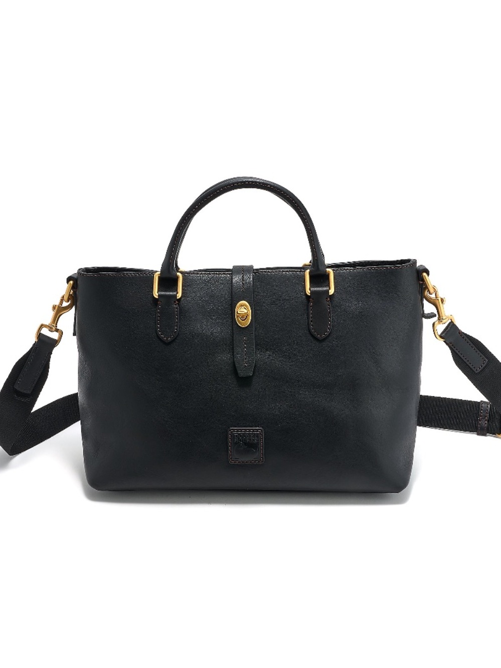 Dooney & Bourke Black Florentine  Leather Satchel